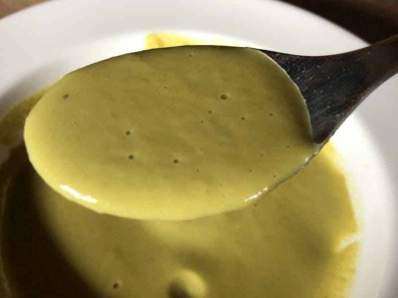 Cliquez pour zoomer ! Crème de petits pois à la mozzarella Thermomix par maju67310