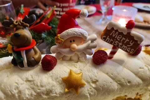 Cliquez pour zoomer ! Bûche citron et framboises Thermomix par jeffaure