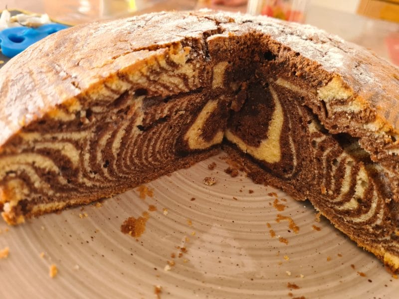 Cliquez pour zoomer ! Gâteau zébré Thermomix par jeffaure