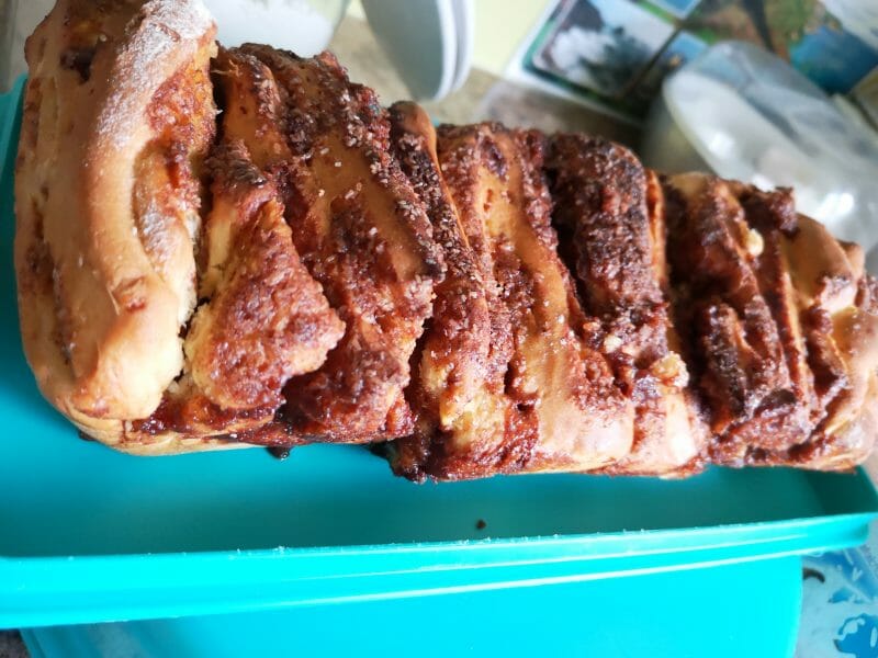 Cliquez pour zoomer ! Brioche à effeuiller à la cannelle Thermomix par moniquesel