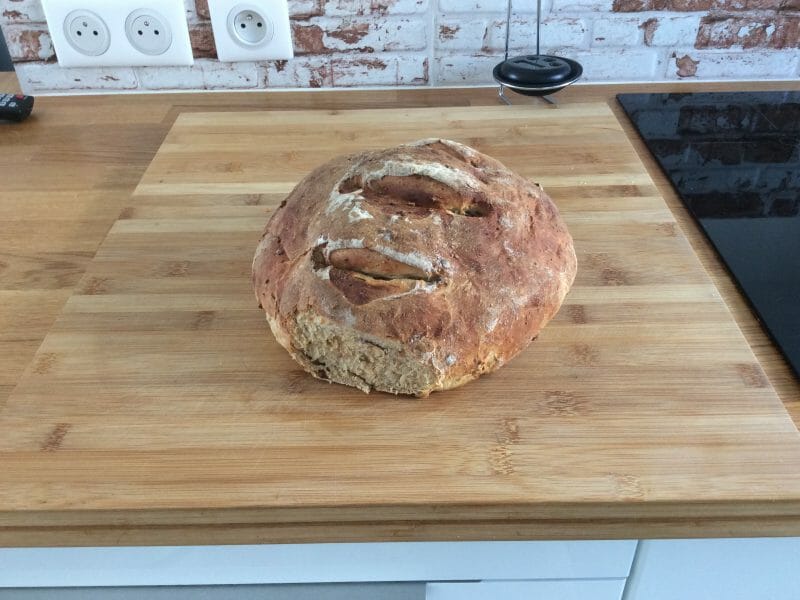 Cliquez pour zoomer ! Pain figues et noix Thermomix par Le breton