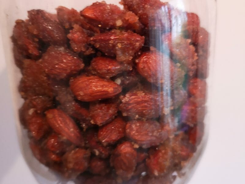 Cliquez pour zoomer ! Amandes grillées à la cannelle et au miel Thermomix par tagada39