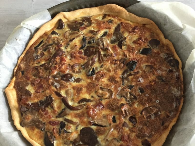 Cliquez pour zoomer ! Tarte champignons et lardons Thermomix par ingrid2301