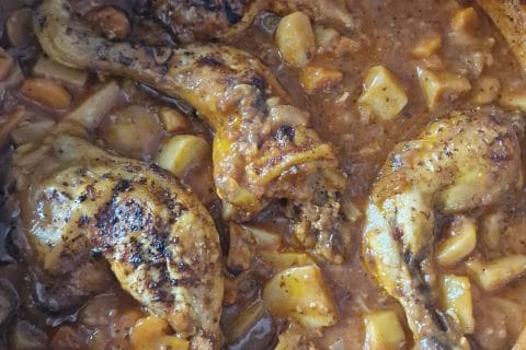 Cliquez pour zoomer ! Poulet aux pommes de terre, poivron et tomates Thermomix par celinethermomix