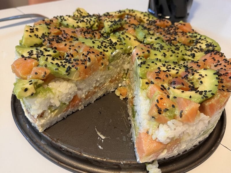 Cliquez pour zoomer ! Sushi cake Thermomix par Zouline