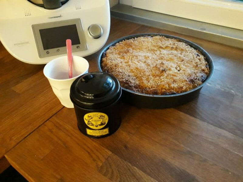 Cliquez pour zoomer ! Tarte aux pommes façon crumble Thermomix par sandrinemix