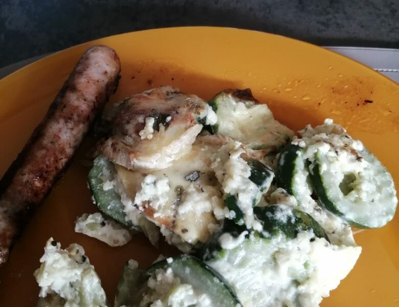 Cliquez pour zoomer ! Gratin de courgettes au chèvre Thermomix par brandan