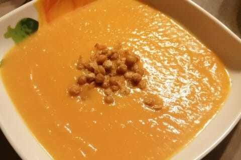 Velouté de patate douce au lait de coco au Thermomix - Cookomix