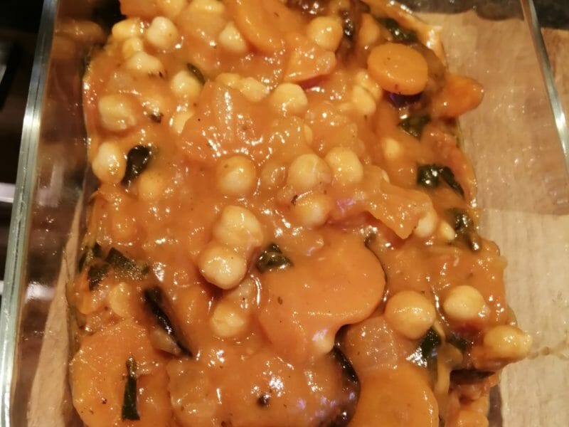 Cliquez pour zoomer ! Ragoût de pois chiches au chorizo et épinards Thermomix par brandan