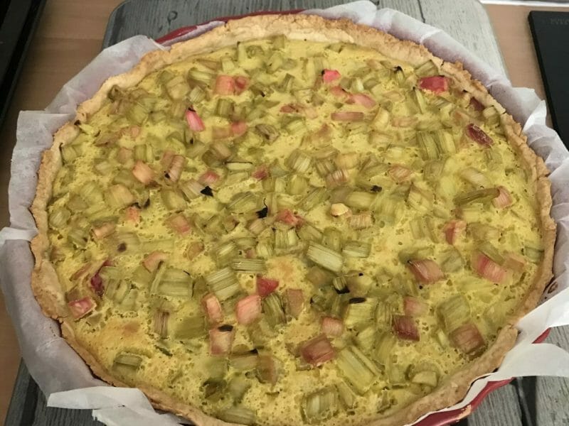 Cliquez pour zoomer ! Tarte à la rhubarbe Thermomix par dina0087
