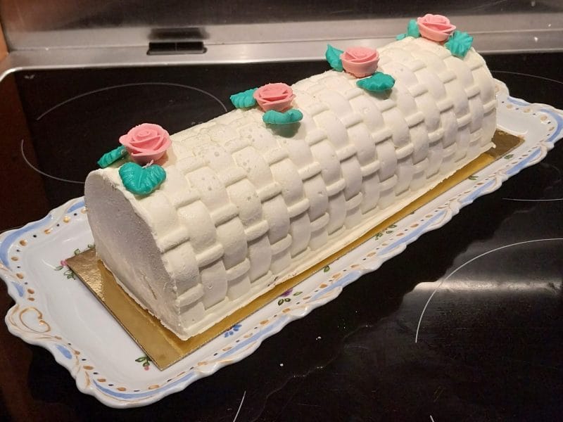 Cliquez pour zoomer ! Bûche vanille praliné Thermomix par Richard-Bxl