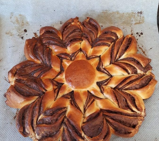 Cliquez pour zoomer ! Brioche étoilée au Nutella Thermomix par Didineviard