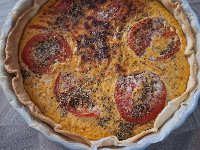 Cliquez pour zoomer ! Tarte aux tomates cerises et parmesan Thermomix par manuchon