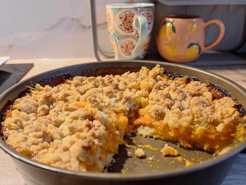 Cliquez pour zoomer ! Crumble aux abricots Thermomix par manuchon