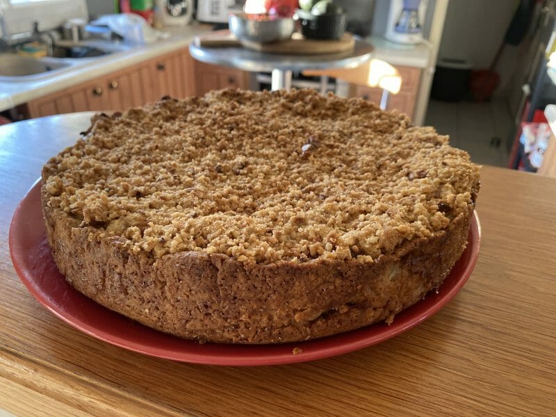 Cliquez pour zoomer ! Tarte aux pommes façon crumble Thermomix par fydji