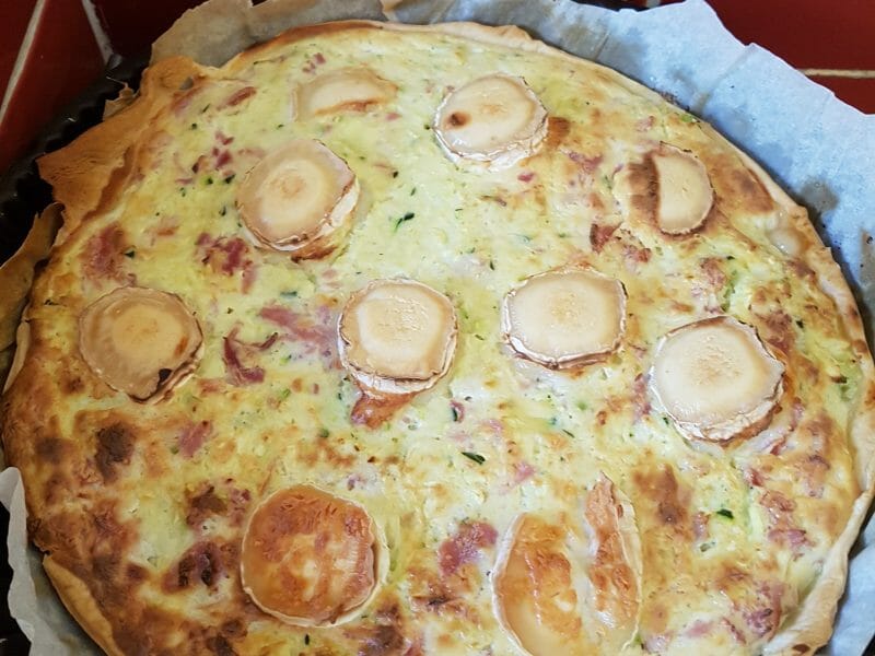 Cliquez pour zoomer ! Tarte courgette, jambon & chèvre Thermomix par alice07