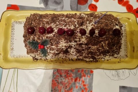 Cliquez pour zoomer ! Bûche forêt noire Thermomix par jackzy