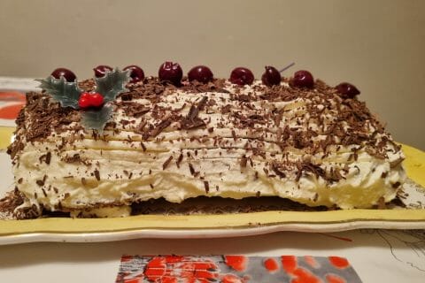 Cliquez pour zoomer ! Bûche forêt noire Thermomix par jackzy