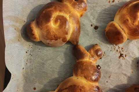 Cliquez pour zoomer ! Brioches lapin de Pâques au Thermomix