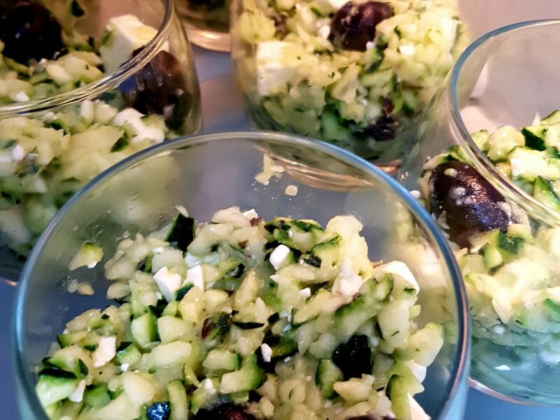 Cliquez pour zoomer ! Salade de courgettes à la feta Thermomix par popipops93