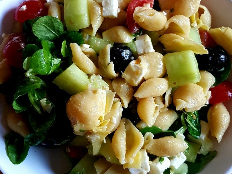 Cliquez pour zoomer ! Salade de pâtes à la grecque Thermomix par popipops93