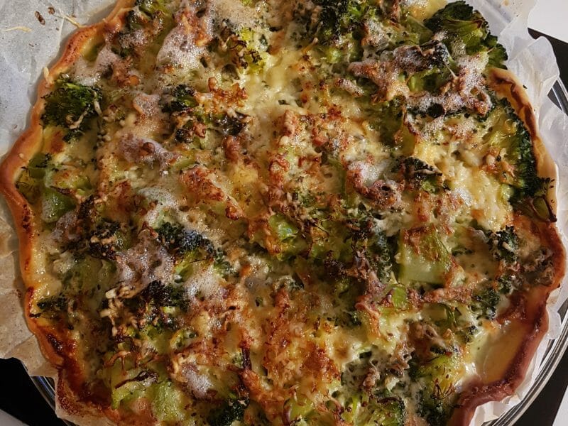 Cliquez pour zoomer ! Tarte aux brocolis et roquefort Thermomix par popipops93