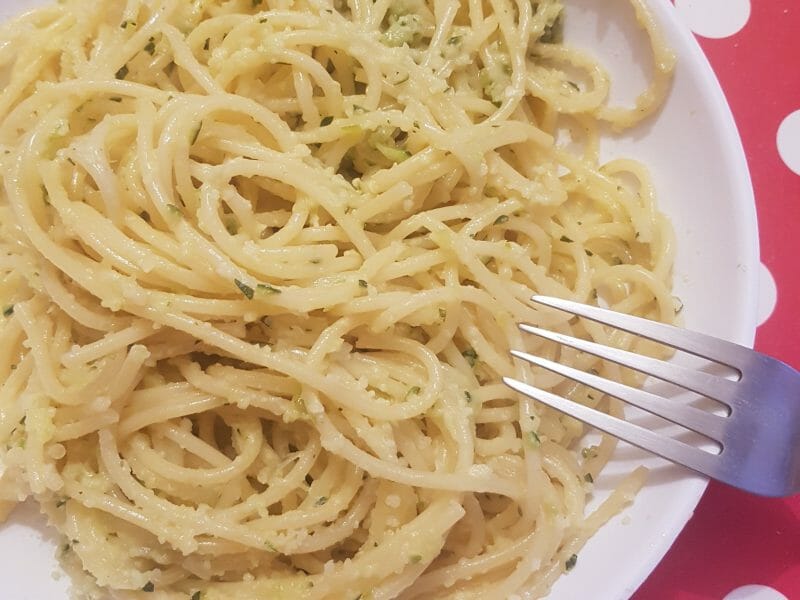 Cliquez pour zoomer ! Pâtes aux courgettes façon carbonara Thermomix par popipops93