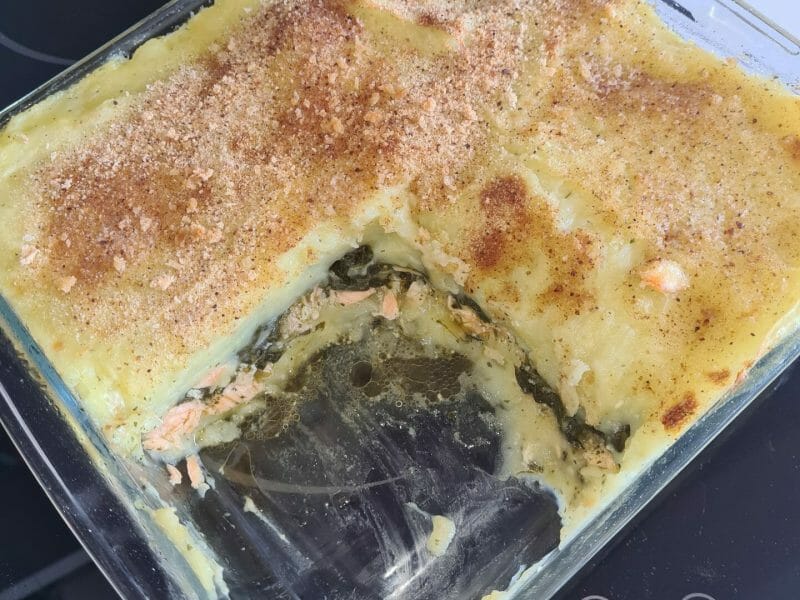 Cliquez pour zoomer ! Parmentier de saumon aux épinards Thermomix par popipops93