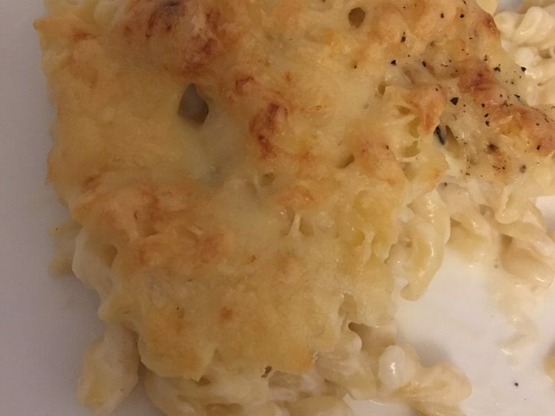 Cliquez pour zoomer ! Gratin de pâtes au fromage blanc Thermomix par sarah0413