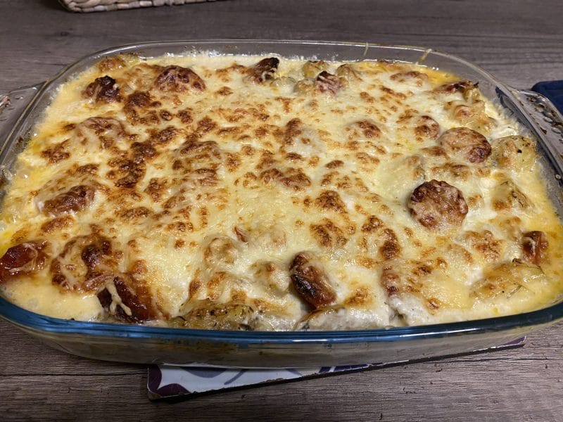 Cliquez pour zoomer ! Gratin de pommes de terre au chorizo Thermomix par mariongaliano
