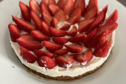 Cliquez pour zoomer ! Tarte aux fraises sans cuisson Thermomix par mariongaliano