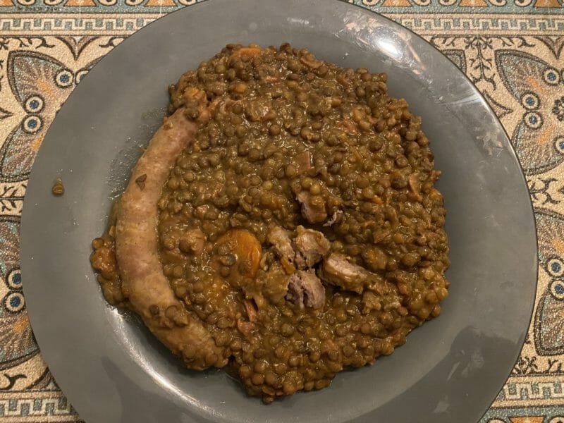 Cliquez pour zoomer ! Lentilles et ses saucisses Thermomix par mariongaliano