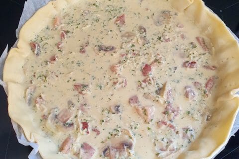 Cliquez pour zoomer ! Tarte aux pommes de terre et lardons Thermomix par Cécile