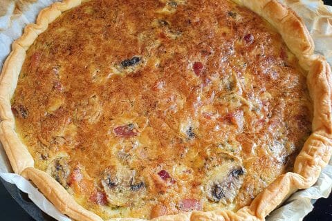 Cliquez pour zoomer ! Tarte aux pommes de terre et lardons Thermomix par Cécile