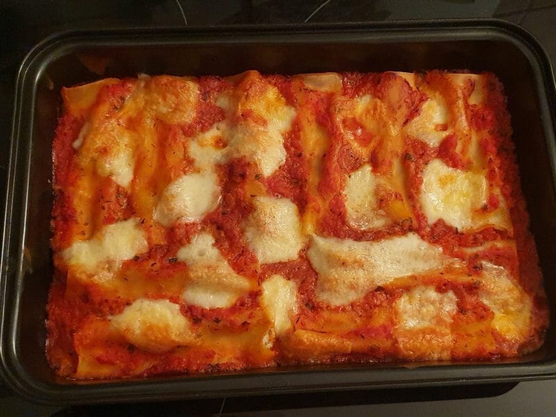 Cliquez pour zoomer ! Cannellonis farcis aux aubergines et courgettes Thermomix par Cécile