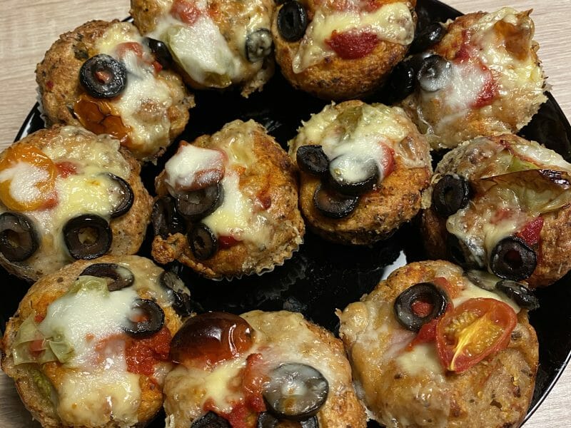 Cliquez pour zoomer ! Muffins salés façon pizza Thermomix par maites