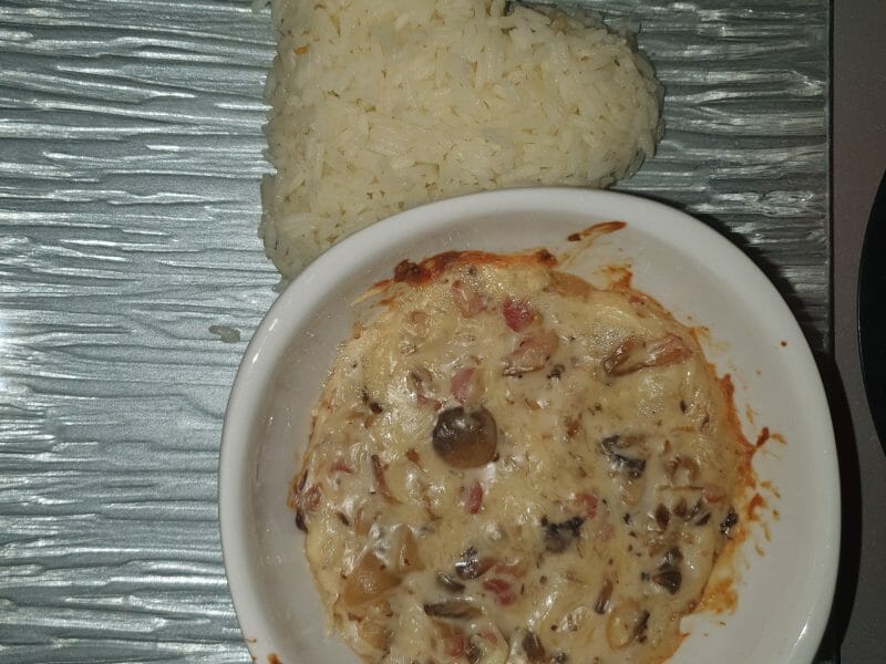 Cliquez pour zoomer ! Cassolettes de champignons aux petits lardons Thermomix par lili5716