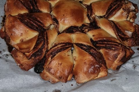 Cliquez pour zoomer ! Brioche étoilée au Nutella Thermomix par lili5716