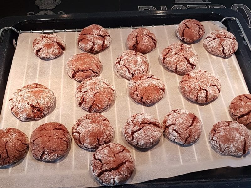 Cliquez pour zoomer ! Craquelés au chocolat Thermomix par Aubane