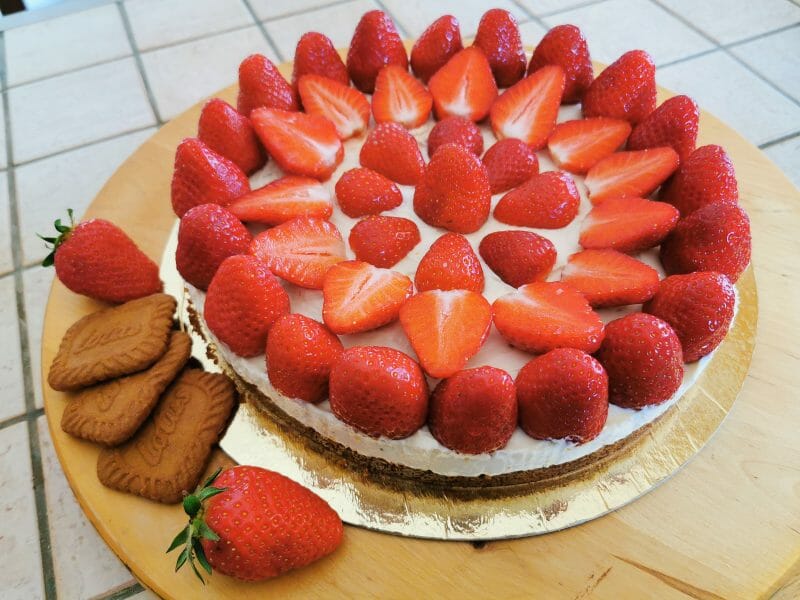 Cliquez pour zoomer ! Tarte aux fraises sans cuisson Thermomix par sonimy