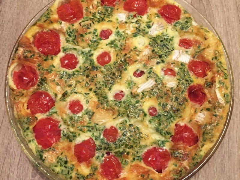 Cliquez pour zoomer ! Clafoutis tomates cerises et fromage de chèvre Thermomix par Laura_23