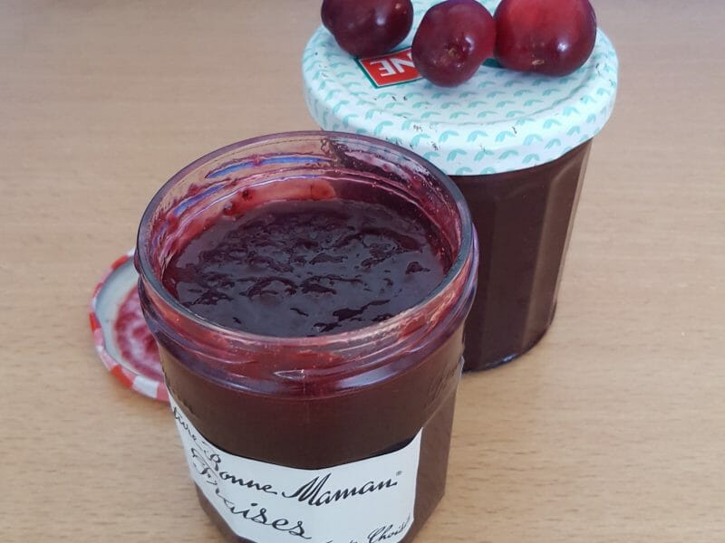 Confiture De Cerise Allégée En Sucre Thermomix www.cookomix.com