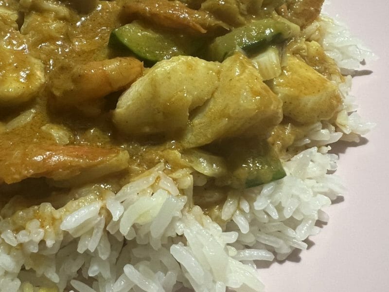 Cliquez pour zoomer ! Curry de poisson au lait de coco Thermomix par Jessy ka