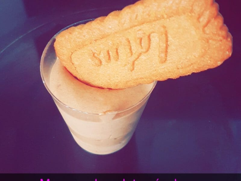 Cliquez pour zoomer ! Mousse chocolat et spéculoos Thermomix par lise