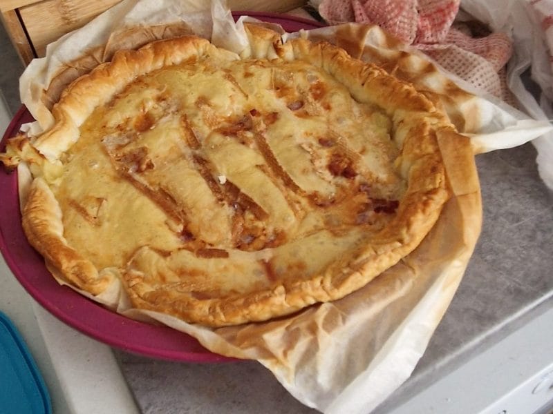 Cliquez pour zoomer ! Tarte aux pommes de terre et lardons Thermomix par jaylinda