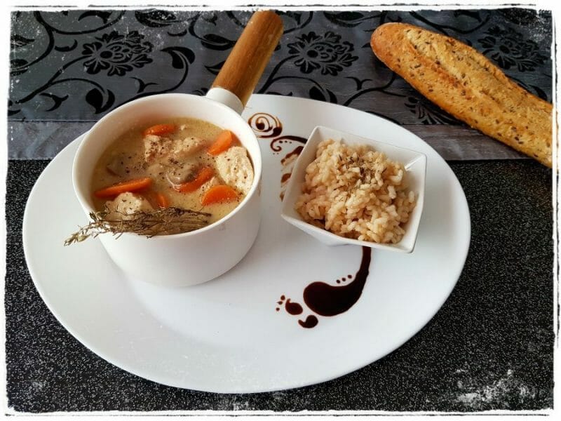 Cliquez pour zoomer ! Blanquette de poulet Thermomix par Insta @maggielesbonspetitsplats