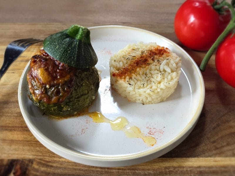 Cliquez pour zoomer ! Courgettes farcies à la viande hachée Thermomix par Insta @maggielesbonspetitsplats