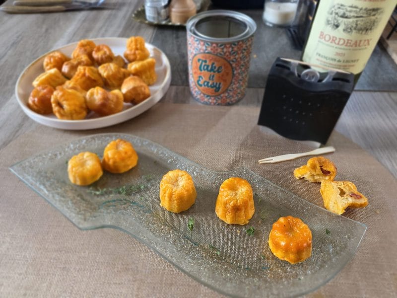 Cliquez pour zoomer ! Mini cannelés chorizo comté Thermomix par Insta @maggielesbonspetitsplats