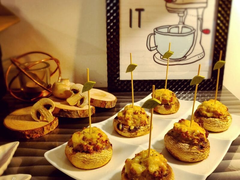 Cliquez pour zoomer ! Champignons farcis Thermomix par Insta @maggielesbonspetitsplats