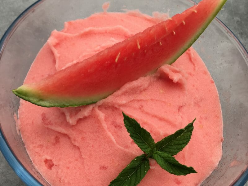 Cliquez pour zoomer ! Sorbet à la pastèque Thermomix par CocoMIX
